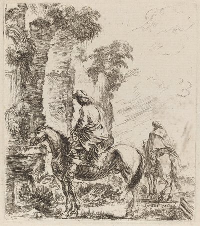Paisaje con jinetes de Stefano della Bella