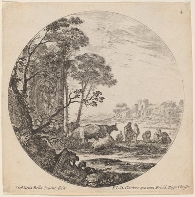 Paisaje con Ruinas Romanas de Stefano della Bella