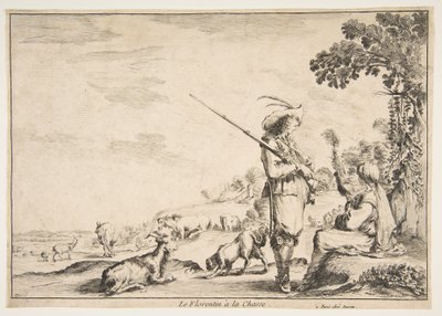 El florentino en la caza, ca. 1654 de Stefano della Bella
