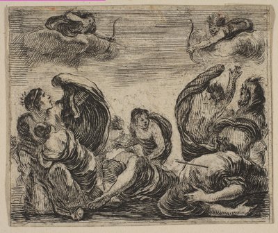 Niobe, del Juego de la Mitología, 1644 de Stefano della Bella