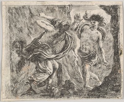 Orfeo y Eurídice, del Juego de la Mitología de Stefano della Bella