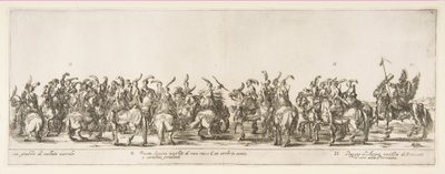 Parte de la Entrada de la Legación Polaca G y H, 1633 de Stefano della Bella