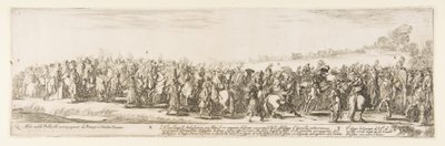 Parte de la entrada de la Legación Polaca Q.X.Y., 1633 de Stefano della Bella