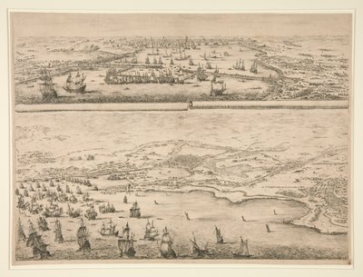 Plano del sitio de La Rochelle, en 1628 de Stefano della Bella