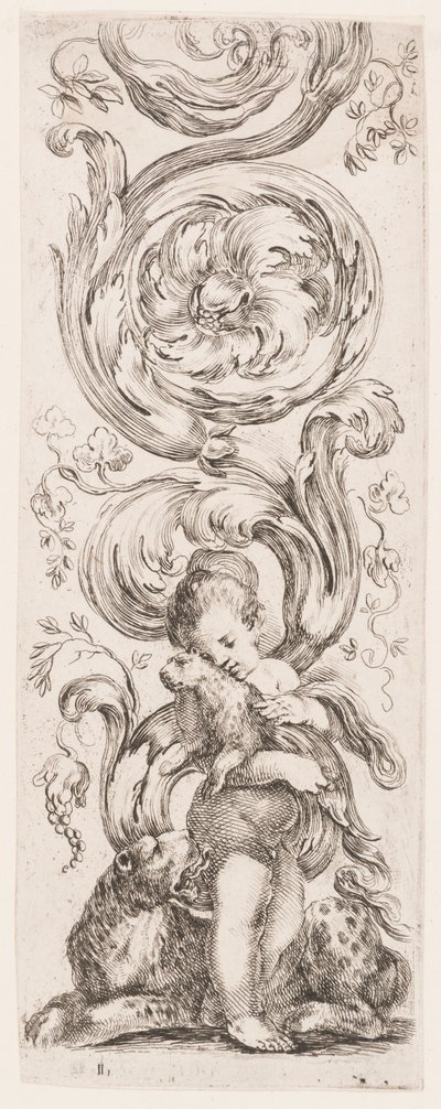 Placa, de la serie Ornamenti o grottesche de Stefano della Bella