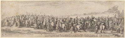 Nobles polacos, Su Excelencia el Embajador y su carruaje, 1633 de Stefano della Bella