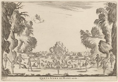 Quarta Scena di Mare, 1637 de Stefano della Bella