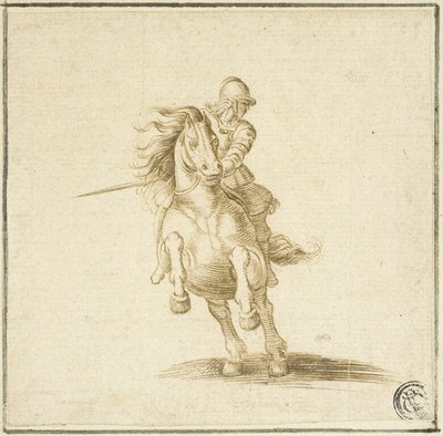 Soldado a caballo de Stefano della Bella