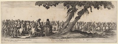 Caballeros españoles, jinetes polacos y franceses, 1633 de Stefano della Bella
