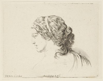 Estudio (I principii del disegno, 11) de Stefano della Bella