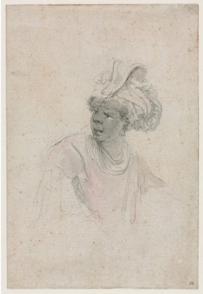 Study of a Moor, Facing to the Left de Stefano della Bella