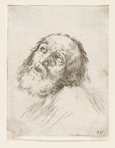 Cabeza de San Pedro penitente de Stefano della Bella
