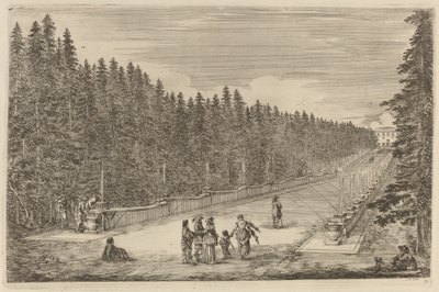 La avenida de las fuentes de Stefano della Bella