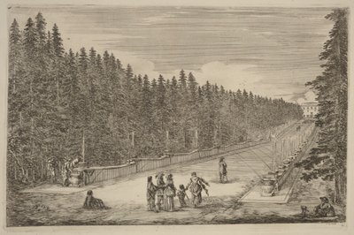 La avenida de las fuentes de Stefano della Bella