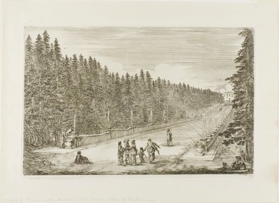 La avenida de las fuentes de Stefano della Bella