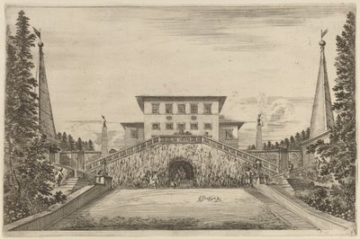 La Gran Escalera, probablemente 1653 de Stefano della Bella