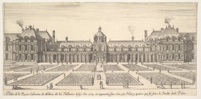 El palacio de Catalina de Médici, llamado las Tullerías, de Various views of remark..., 1649-51 de Stefano della Bella