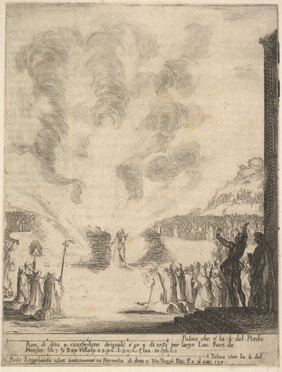 La prueba del fuego, el monje Pedro, el discípulo San Juan Gualberto, pasando por el fuego de Stefano della Bella