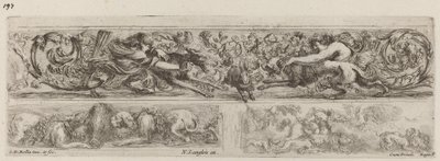 Tres Bandas Ornamentales, probablemente 1648 de Stefano della Bella