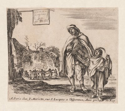 Página de título: Diversi Capricci, 1647 de Stefano della Bella