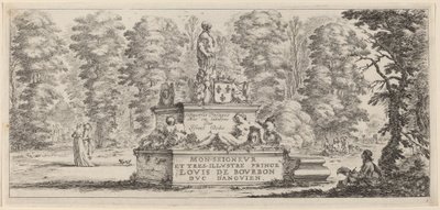 Página de título para Divers paysages, en o antes de 1647 de Stefano della Bella