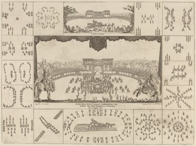 Torneo ejecutado en Florencia para el matrimonio del Gran Duque Fernando II, 1637 de Stefano della Bella