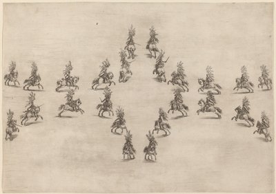 Veinticuatro Caballeros en un Óvalo de Stefano della Bella