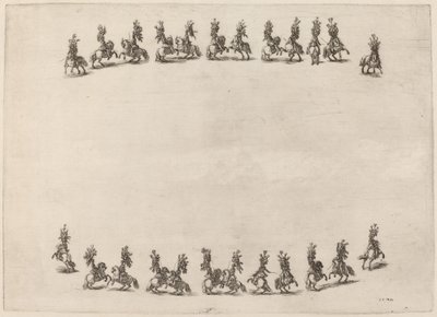 Veinticuatro caballeros retozando, 1652 de Stefano della Bella