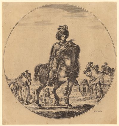 Jinete húngaro de Stefano della Bella