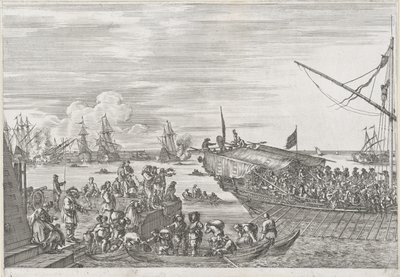 Salida de un barco de galeras en el puerto de Livorno Puerto de Livorno (título de la serie) Vues de port de Livourne (título de la serie) de Stefano della Bella