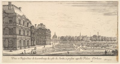 Vista de Luxemburgo desde el lado del jardín del Palais d