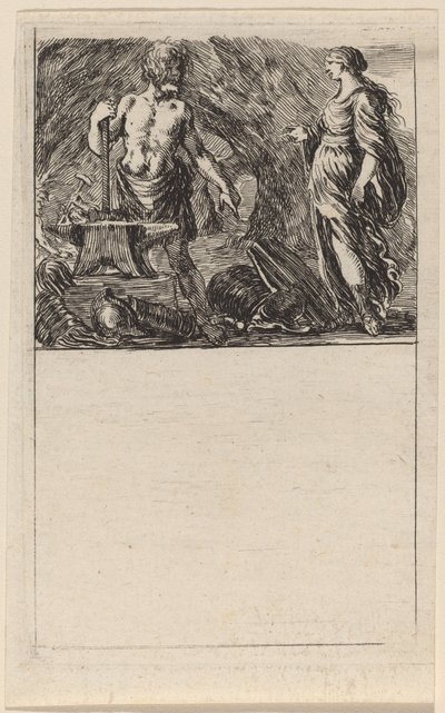 Vulcano y Tetis, 1644 de Stefano della Bella