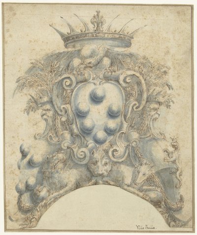 Escudo de la familia Médicis de Stefano della Bella
