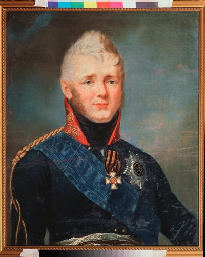 Retrato del emperador Alejandro I, zar de Rusia (1777-1825). Pintura de Stepan Semyonovich Shchukin (Schchukin) (1762-1828), óleo sobre lienzo, después de 1805. Arte ruso del siglo XIX. Museo Estatal V. Tropinin, Moscú. de Stepan Semenovich Shchukin