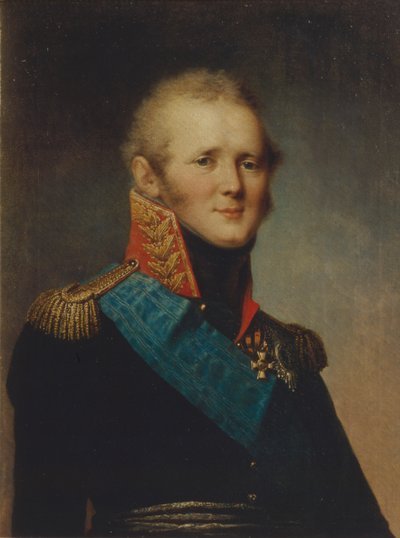Retrato del Emperador Alejandro I 1777-1825, 1809 de Stepan Semenovich Shchukin