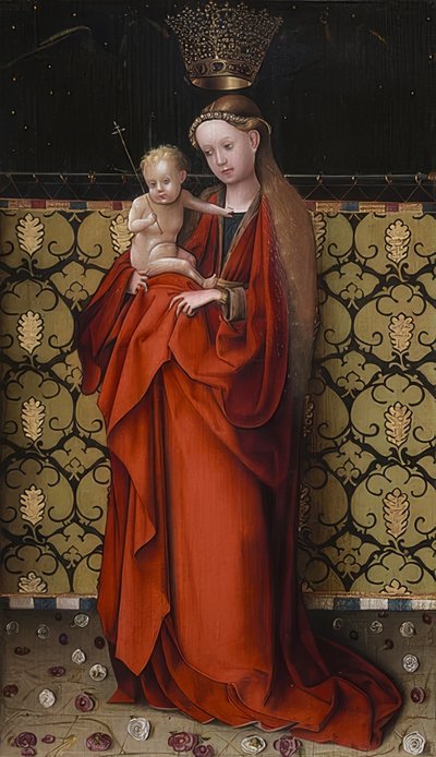 La Virgen coronada por ángeles de Stephan Lochner