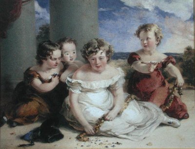 Niños haciendo una guirnalda de Stephan Poyntz Denning