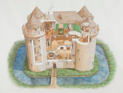 Castillo de Nunney, Somerset, 2006 de Stephen Conlin