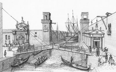 Entrada del Arsenale, Venecia de Stephen Conlin
