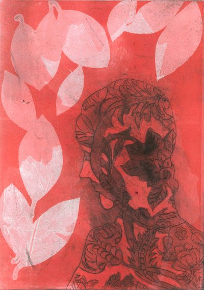 Fundición II, 2015 (monocopia sobre papel) de Stephen Dow