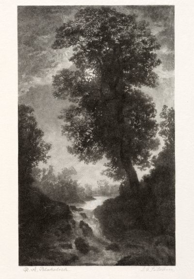 Una cascada a la luz de la luna de Stephen Greeley Putnam
