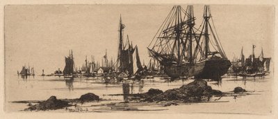 escena del puerto de Stephen Parrish