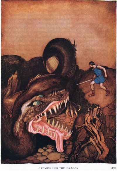 Cadmus y el dragón de Stephen Reid