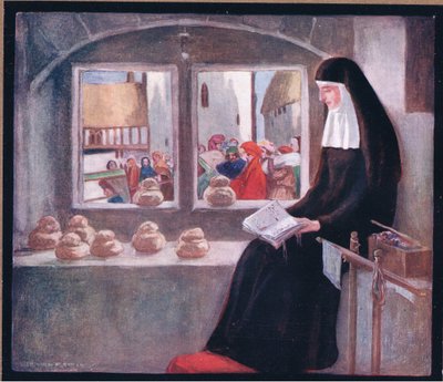 Madre Julian (litografía en color) de Stephen Reid