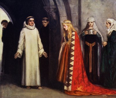 San Bernardo y su hermana Hombeline (litografía en color) de Stephen Reid