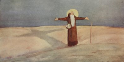 San Antonio en el desierto, ilustración de 