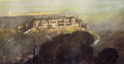El castillo de Joinville (litografía en color) de Stephen Reid