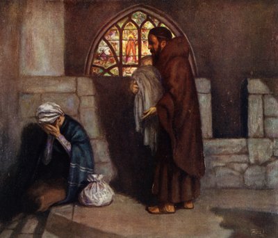 El Primer Hermano de la Caridad, San Juan de Dios (litografía en color) de Stephen Reid