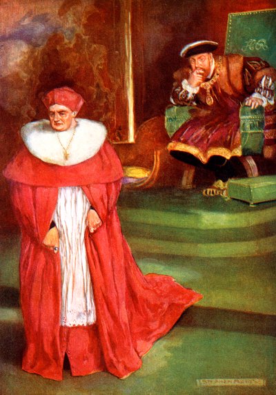 Entrevista de Wolsey con el Rey Enrique VIII, 1909 de Stephen Reid