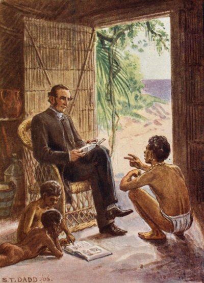 Ilustración de la vida del obispo Patteson (litografía en color) de Stephen T. Dadd